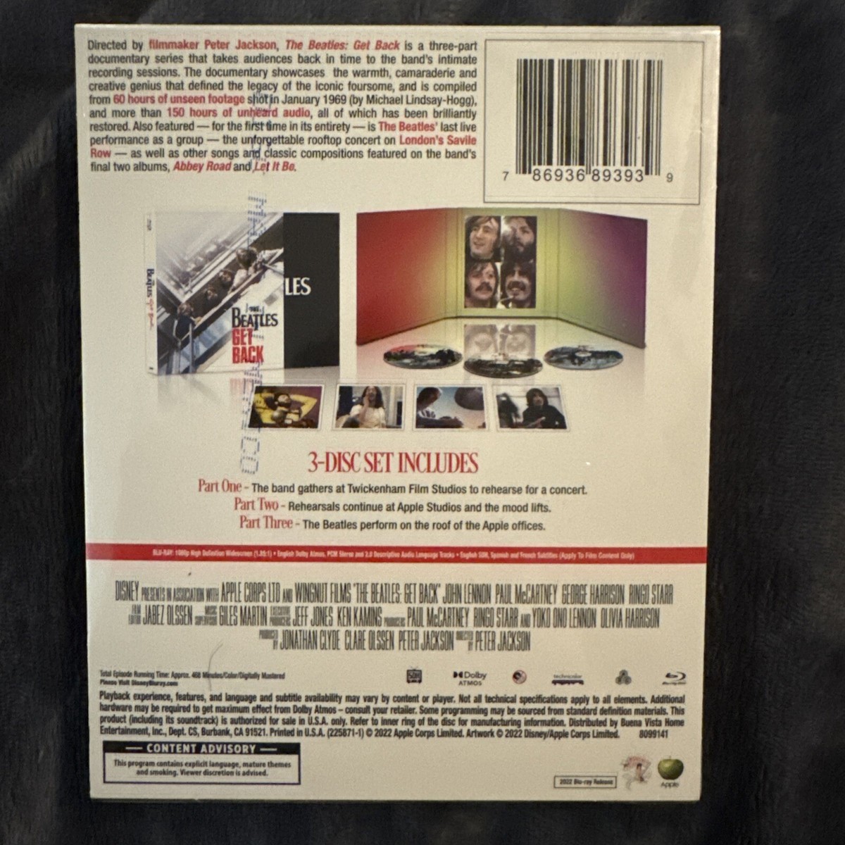 Beatles, The: Get Back : Season 1 (Blu-ray, 2022, 3-Disc