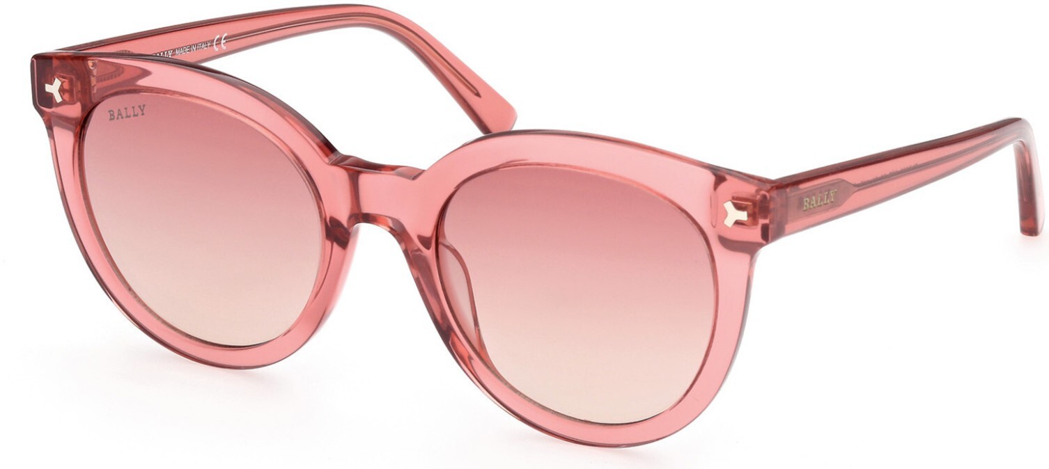 Bally BY0056 66T Прозрачная розовая круглая пластиковая оправа для солнцезащитных очков Кошачий глаз 52-21-140 66T 36990₽