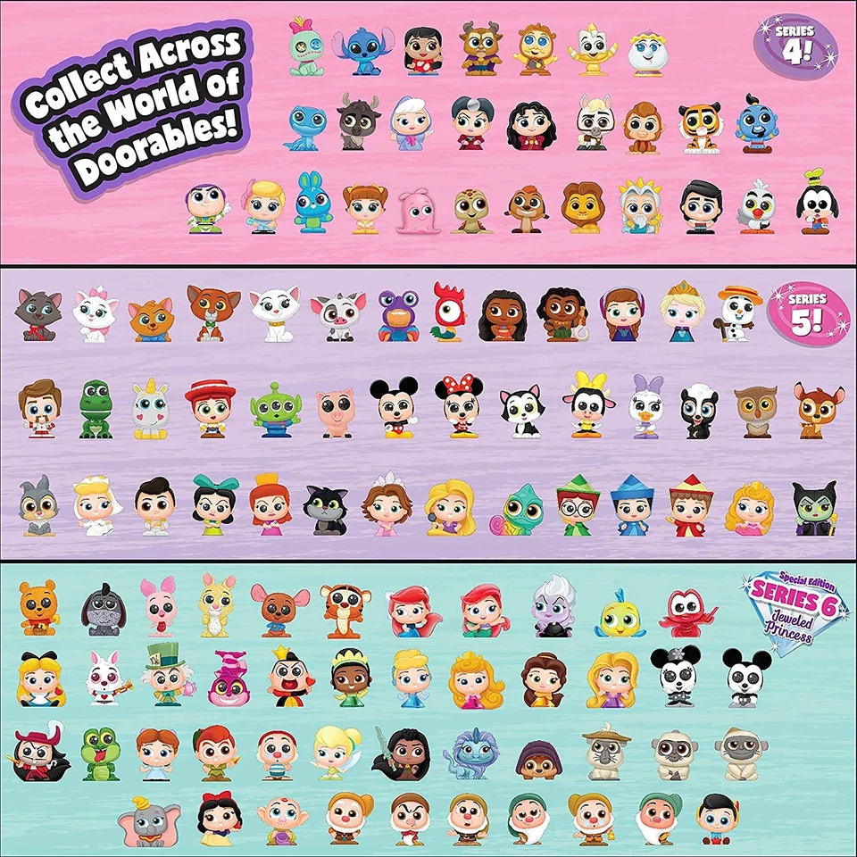 Minifiguras Figuras Disney Doorables - Lotes Aleatorios ~ Serie 1,2,4,5,6,7,8,9 Exc Foto 2 de 4