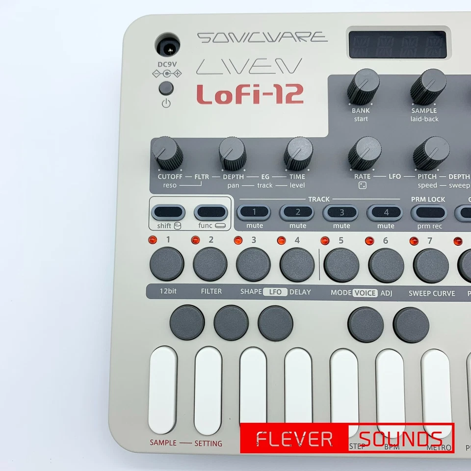 SONICWARE LIVEN Lofi-12 Sampler and Groove Box 4-Track Sequencer Lo-fi Sound - Image 4 of 4