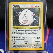 Chansey 003/102 Base Set Holo LP/MP 1999 Pokémon Card
