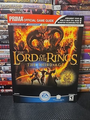 Lord of the Rings: Third Age Prima Official Guide GameCube Xbox PS2 w/ 36 Cards
