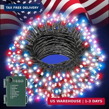 Red White and Blue Lights for Memorial Day Decorations and 4th of July Decoratio
