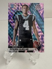 Tetairoa McMillan 2025 Panini Mosaic Variation Pink Camo Rookie Football Card