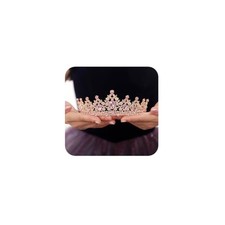 JWICOS Crystal Tiaras and Crowns for Women and Girls - Wedding, Birthday, Pink