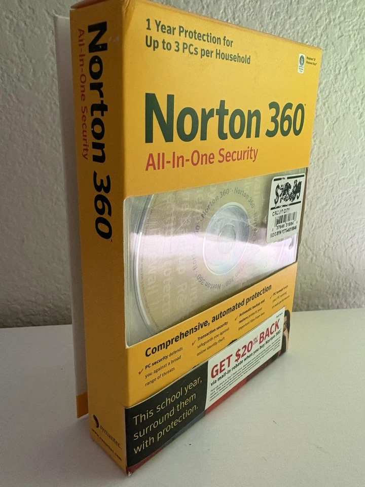 SYMANTEC Norton 360 Internet Security 2007 Windows XP/ Vista *SEALED - Image 2 of 4