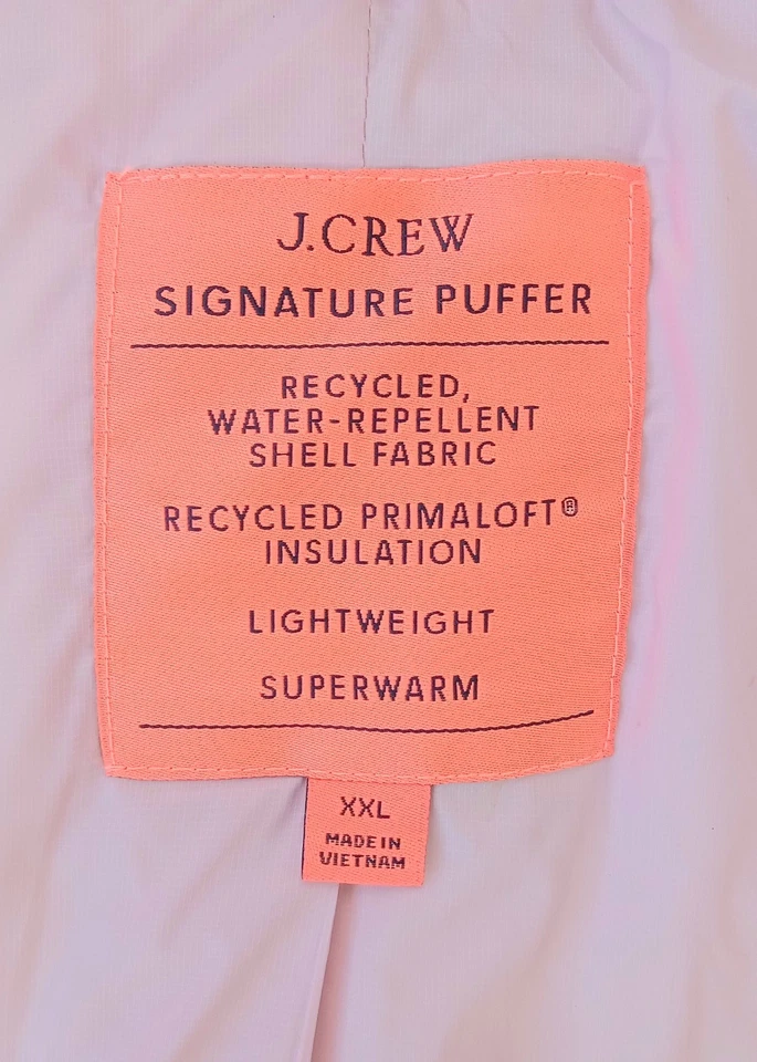 XXL J.CREW Woman Modern Dusty-Rose ALPS PrimaLoft PUFFER Warm Coat JACKET BA595 - Image 3 of 4