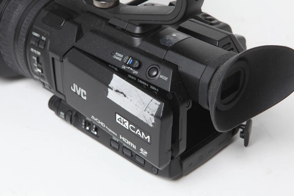 JVC GY-HM200U 4k Professional Camcorder + Adapter + Battery - 335 hours READ - Image 4 of 4