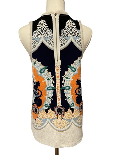 Anthropologie Postmark Boho Tunic Tank Top Womens Size Medium Mod Retro Artsy - Picture 2 of 10