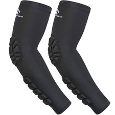 2PCS Padded Elbow Forearm Sleeves Compression Arm Protective Support X-Large