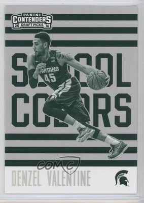 2016 Panini Contenders Draft Picks School Colors Denzel Valentine Rookie RC 0p6