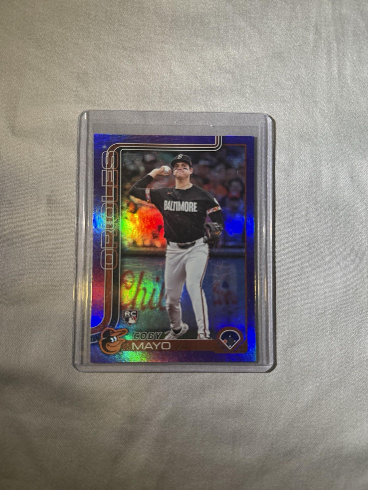 2025 Topps Series 1 - Coby Mayo #20 Purple Rainbow /250 (RC)