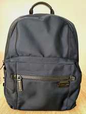 Michael Kors Navy Women's Backpack Zip Closure Adjustable Straps Outer Pockets