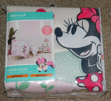 DISNEY BABY MINNIE MOUSE 3-PIECE CRIB BEDDING SET New In Package 