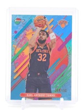 KARL-ANTHONY TOWNS 2025-26 TOPPS FINEST SKY BLUE RARE #228 KNICKS /150 Q3178