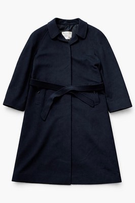 Burberrys Women s Vintage Wool Cashemere Long Navy Coat - Size: 16 Approx. M - L