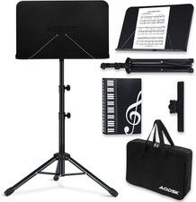 Sheet Music Stand,5 in 1 Dual-Use Folding Sheet Music Stand  Desktop Book Stand