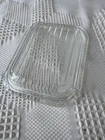 Vintage Pyrex Clear Glass Refrigerator Friggie Replacement Lid 501-C Ribbed