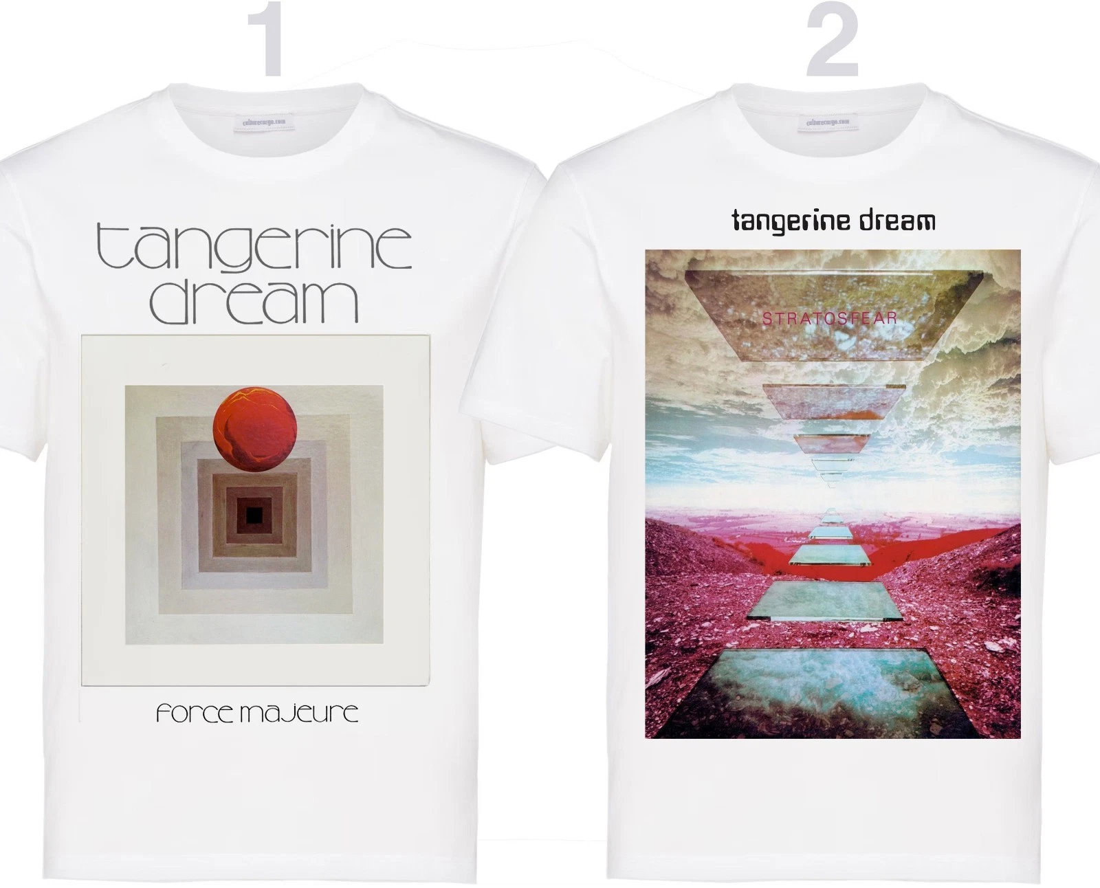 Tangerine Dream T-shirt, highest quality print. Stratosfear, Force Majeure
