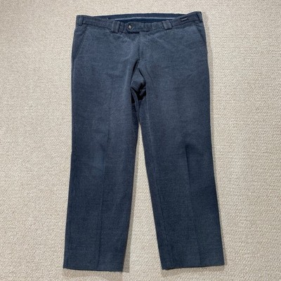Westbury Corduroy Trousers Mens 42x28 Grey Cord Dress Pants Pleated