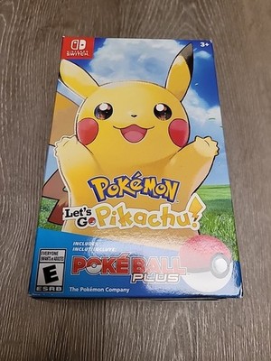 Pokemon Let's Go Pikachu Box Set W/ Poke Ball Plus BRAND NEW But Damaged See Pic