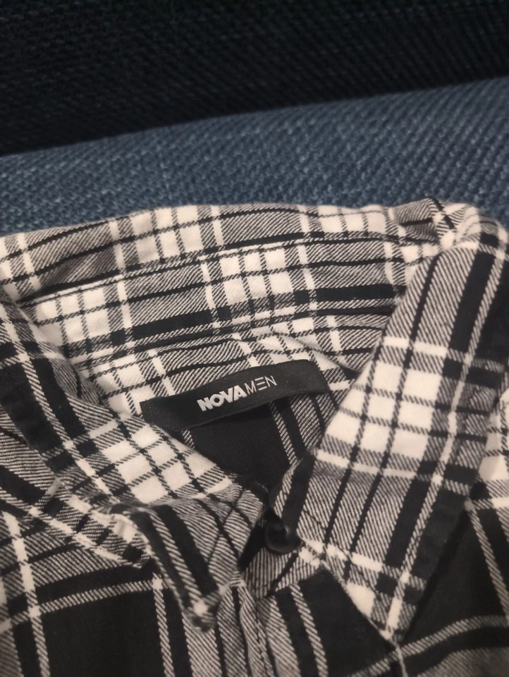 Nueva camisa gris nova hombre abotonada Foto 3 de 3