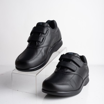 SAS Mens VTO Walking Sneakers Diabetic Black Comfort adjustable US 7 WW NWB 1610
