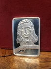 1 OZ WILD BILL HIICKOK AMERICAN FOLKLORE SILVER ART BAR  .999 FINE SILVER