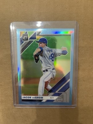 Panini 2019 Donruss Optic Jacob deGrom Carolina Blue Prizm #123 /50 Mets