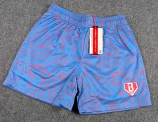 Baseball Lifestyle 101 Paisley Shorts Youth Large Blue/Pink NWT