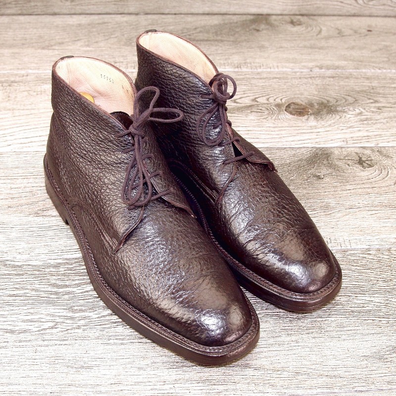 $995 GRAVATI Neiman Marcus  8 M  Chukka PECCARY Brown 15950 * add $15 new Trees