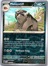 Mabosstiff Paldea Evolved 143/193 Uncommon Pokemon Reverse Holo NM Pokemon Card