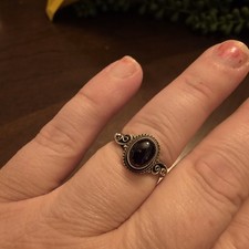 Amethyst Gemstone Ring In Sterling Silver Setting