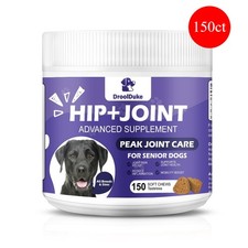Glucosamine Chondroitin with MSM for Dogs , Hip and Joint Support - 150 Chews