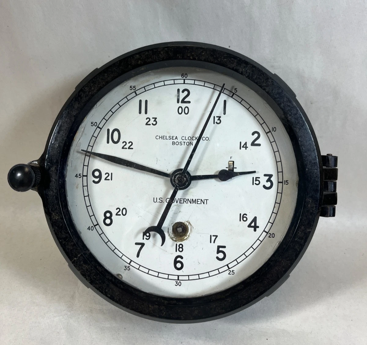 Chelsea Antique Original Ship's Clock Antique Maritime Clocks for