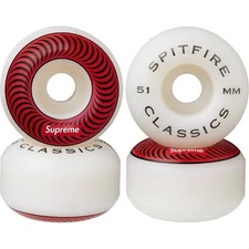 Supreme Spitfire Classic Skateboard Wheels (51mm) FW18 - Set of 4