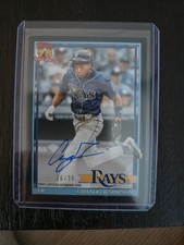 2026 Topps Series 1 CHANDLER SIMPSON Tampa Bay Rays 1991 AUTO 6 / 10 Black