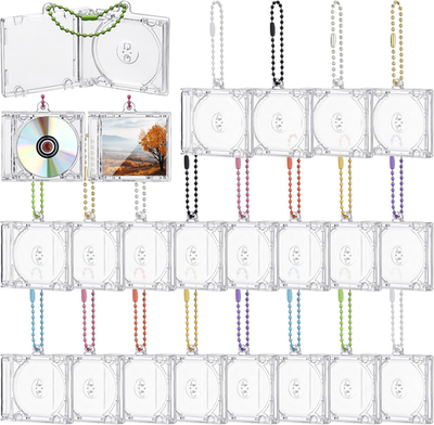  MINI CDケース CDラック MINIインターナショナルCDセット Amazon.com: 20 Pcs Mini Cd Keychain Album Cases Plastic Cd Cases