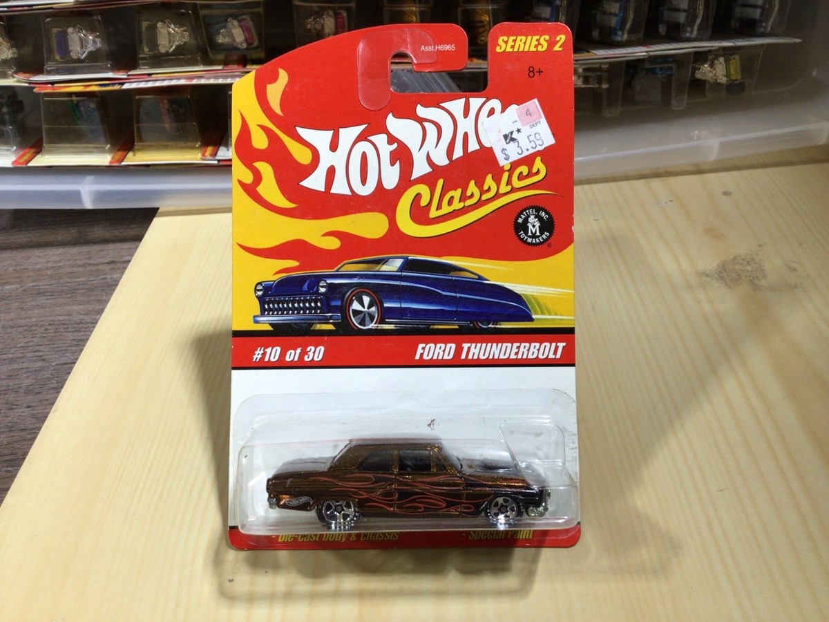HOT WHEELS CLASSICS SERIES 2 #10 FORD THUNDERBOLT YOU PICK COLOR
