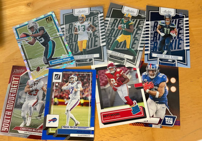 Sportscards Lot NFL Rookies, Inserts, Color - Recent Years- Over 20 cards