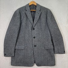 VTG Harris Tweed Tailoring Mens 42S Herringbone Wool Blazer Coat Jacket Denmark