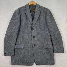 VTG Harris Tweed Tailoring Mens 42S Herringbone Wool Blazer Coat Jacket Denmark