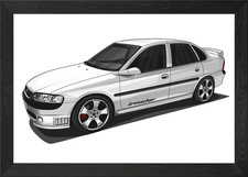 Opel Vectra B i500 Irmscher Framed Wall Art Poster Canvas Print Picture
