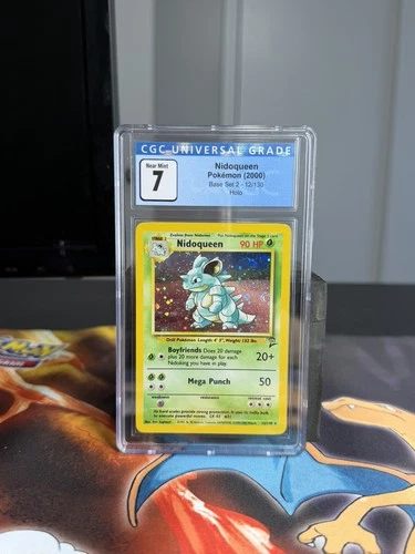 2000 Pokemon Nidoqueen Base Set 2 # 12/130 Holo CGC 7