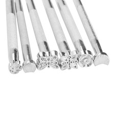 Leather Stamping Tool Set For Leathercraft Carving Handmade Art Part.