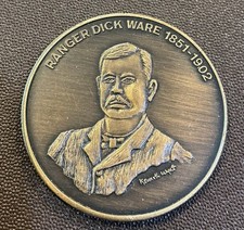 Texas Rangers Law Enforcement Hall Of Fame Ranger Dick Ware Coin Medal