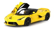 BBR Models 1:18 FERRARI LAFERRARI GIALLO MODENA WITH MATT BLACK WHEELS - 182200