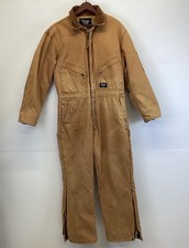 Walls Blizzard Pruf Insulated Tan Cotton Coveralls Vtg Men s Medium Regular