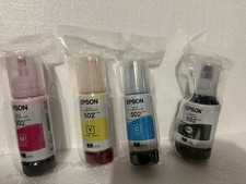 Genuine Epson 502 Ink Bottles Combo Pack for EcoTank ET-2750 ET-2850 Set 4PK OEM