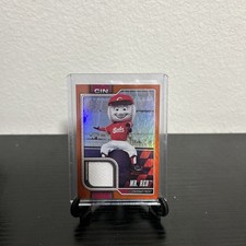 Mr Red 2026 Topps Celebration Relic /25 Orange Foil Mascot SSP Reds Celebration